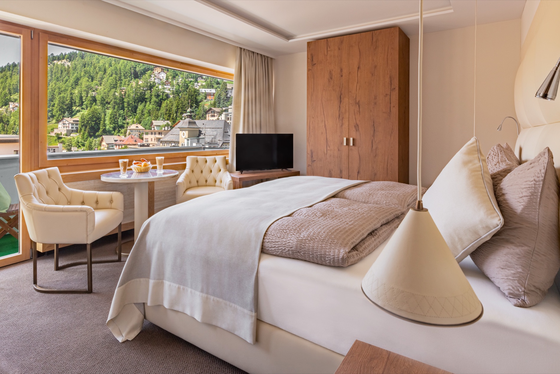 Hotel Arte, room with a mountain view.